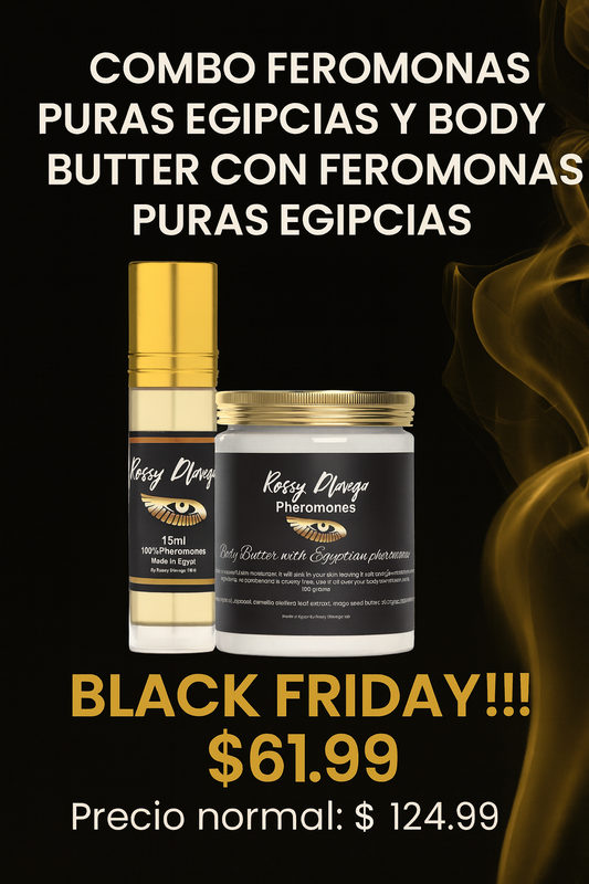 Combo feromonas puras Egipcias y body Butter con feromonas puras egipcias